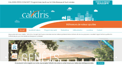 Desktop Screenshot of calidris-promotion.com