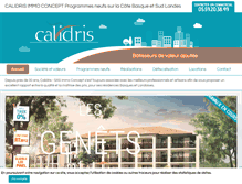 Tablet Screenshot of calidris-promotion.com